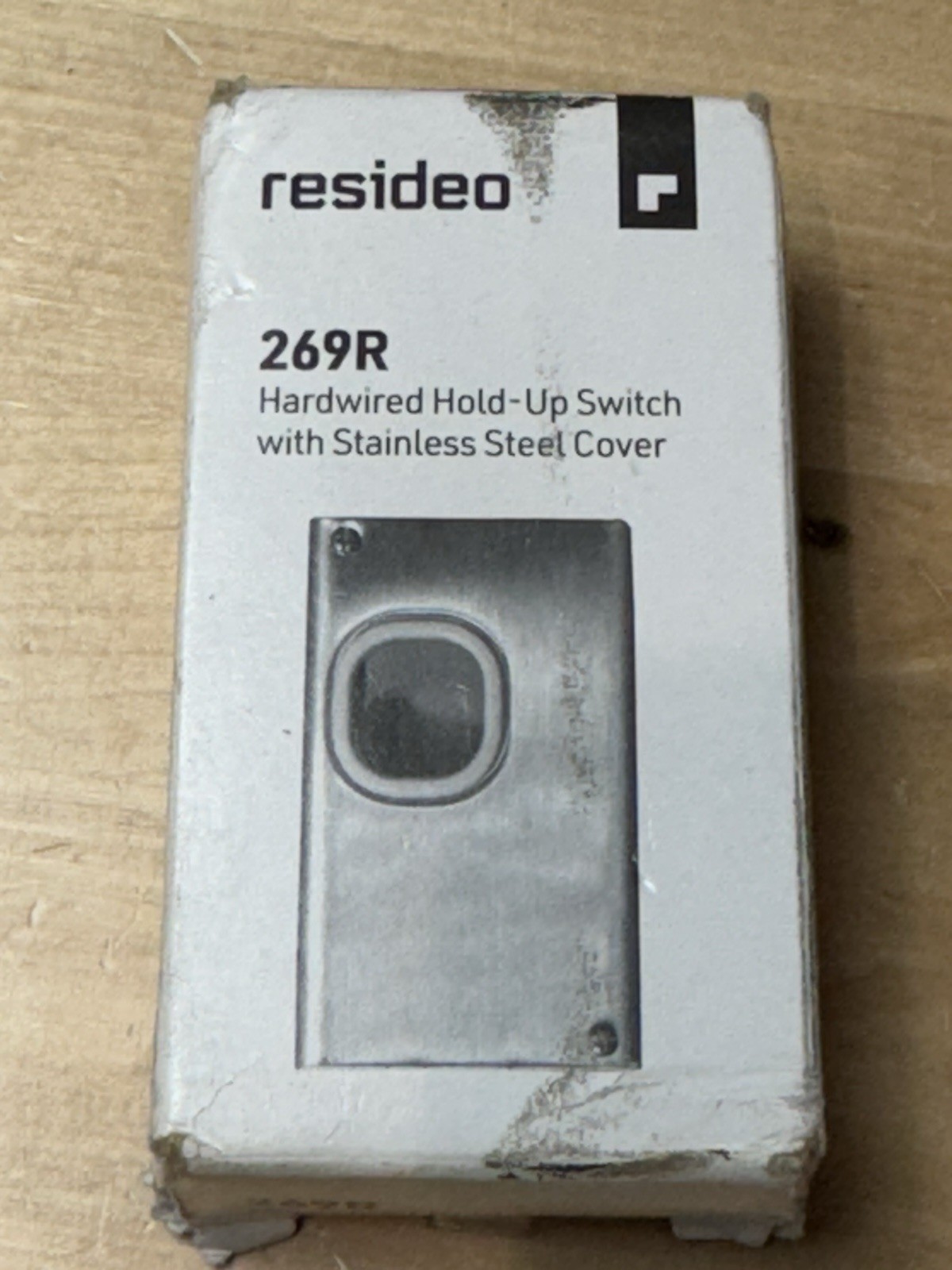 Honeywell Resideo 269R Hardwired Hold Up Switch With Stainless Steel Cover