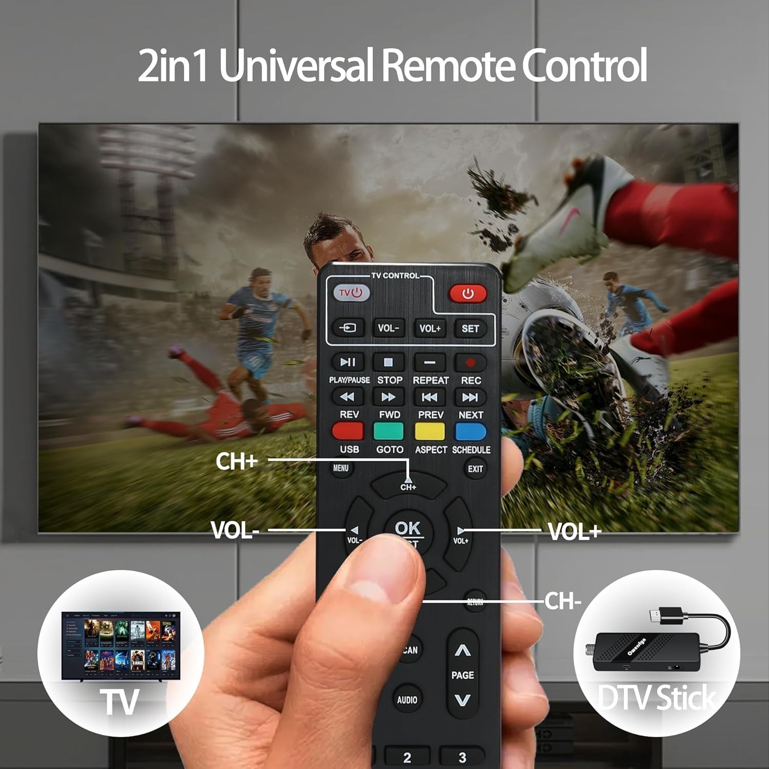 Digital TV Tuner Box with Recording, USB Player=