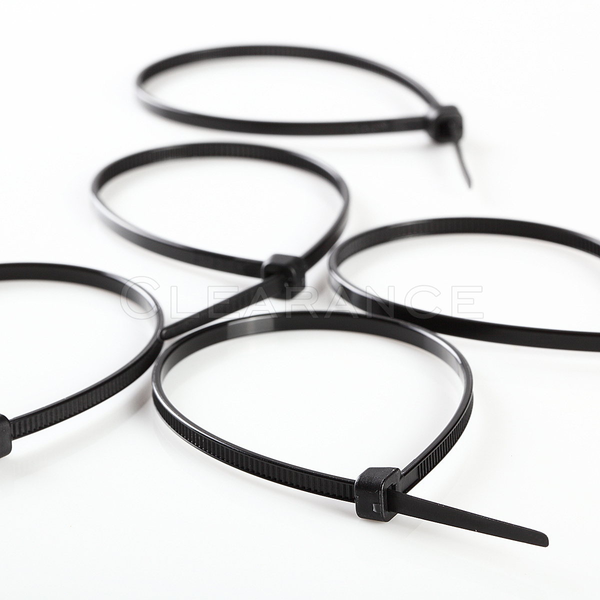 NYLON BLACK 8 INCH 40 LBS UV WEATHER RESISTANT WIRE CABLE 100 PACK