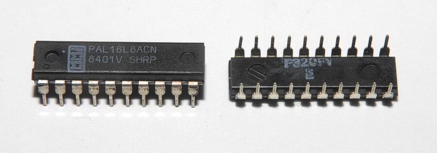 20 Pieces-MMI PAL16L8ACN-TTL Programmable Array Logic-Plastic 20-Pin DIP Package