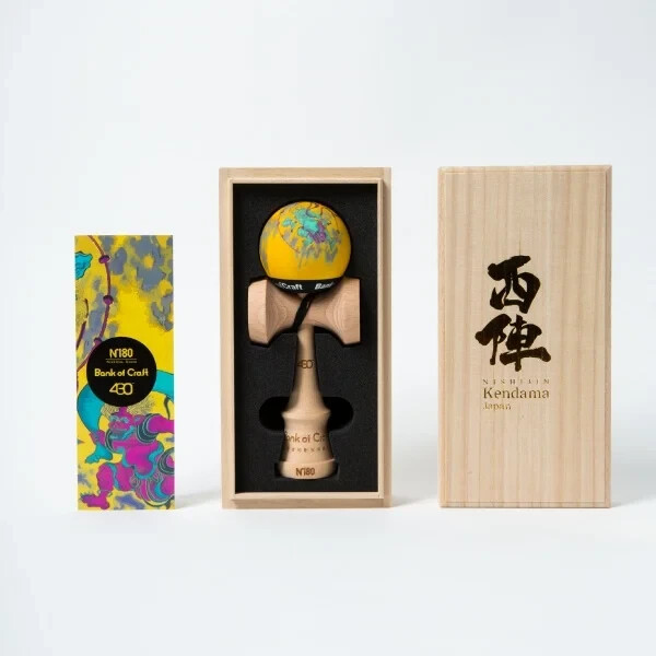 Kendama.Bank of Craft×Nishijin-ori×430 KENDAMA. Collaboration Kendama.Yellow