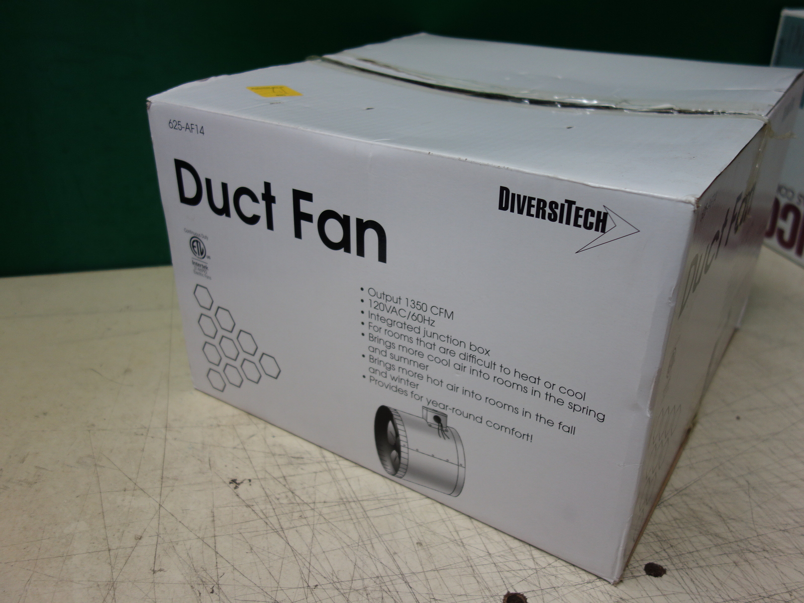 DiversiTech 625-AF14 Duct Fan 14in dia. 1350 CFM * NEW