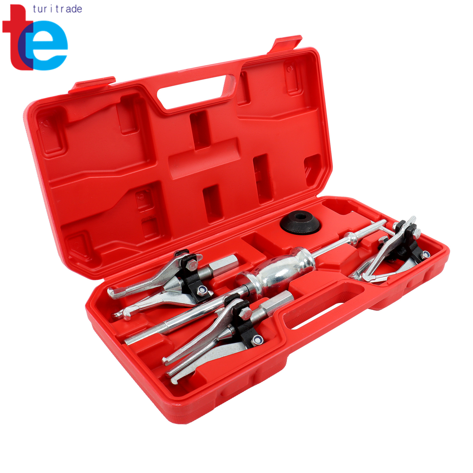 Gear Bearing Slide Hammer Puller Set 3 Jaw Internal External Puller Tool Kits