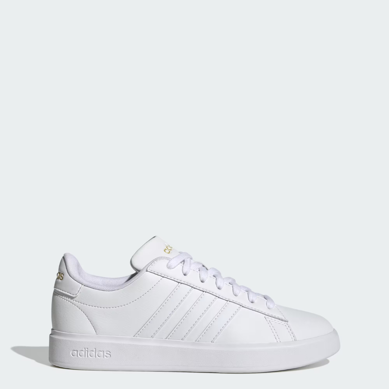 Adidas Women's Grand Court 2.0 'White Gold Metallic' Shoes GW9213