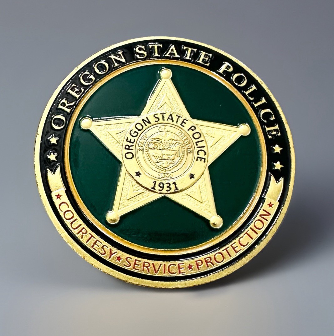 OREGON STATE POLICE Challenge Coin  ·IN STOCK· ·FAST SHIPPING· ·NEW·