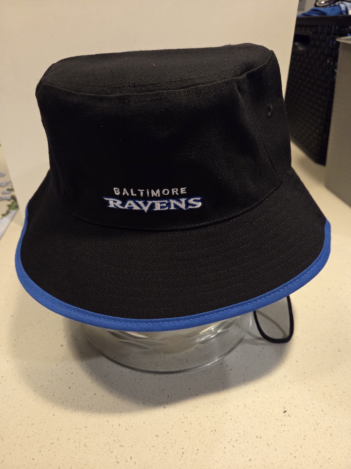 BALTIMORE RAVENS BLACK BUCKET HAT. NEW