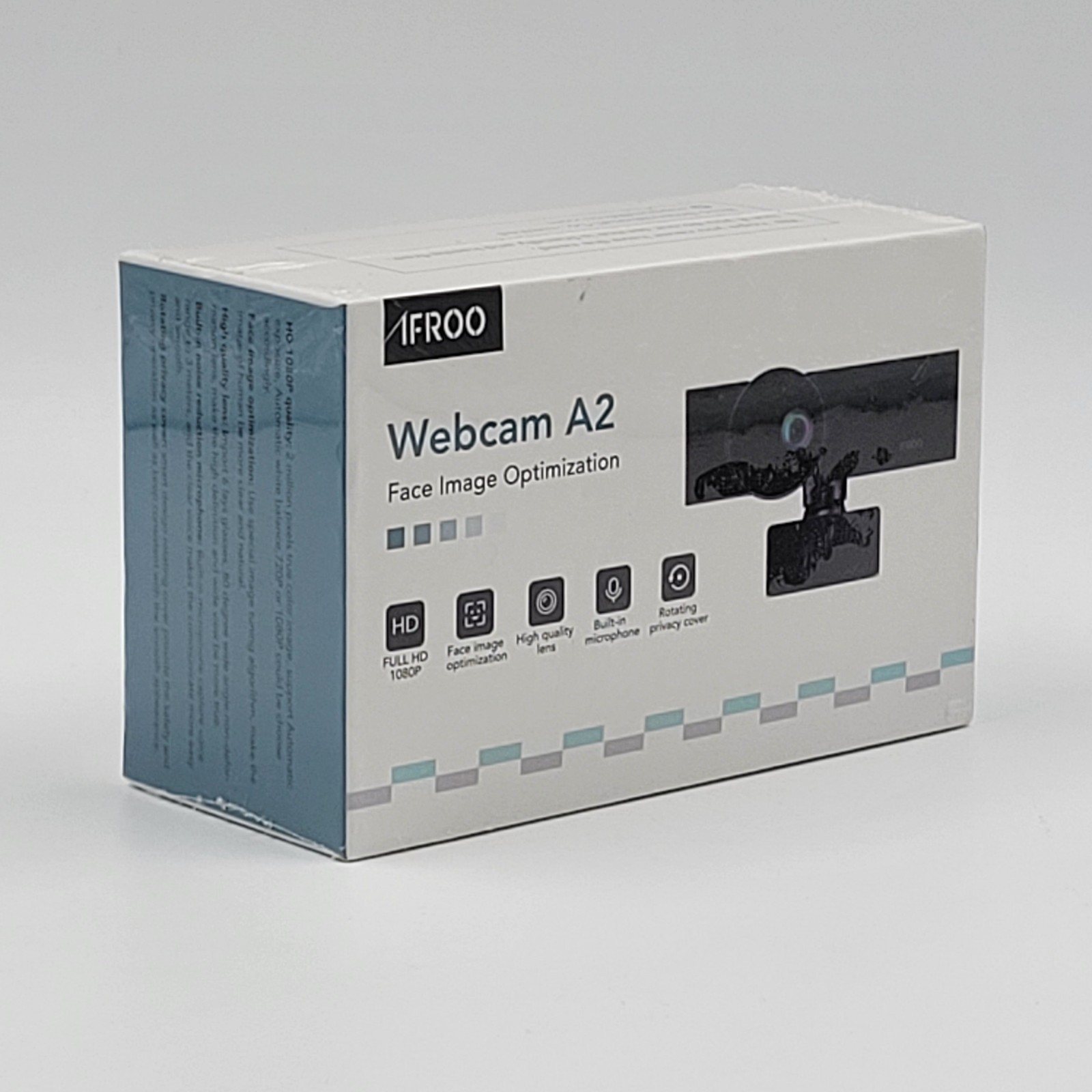 IFROO Webcam A2 Face Image Optimization Full HD 1080P Built-in Microphone, NEW