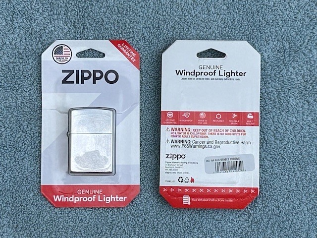 2PK ZIPPO Lighter ~ 207 BP REG STREET CHROME ~ NEW LOW PRICE