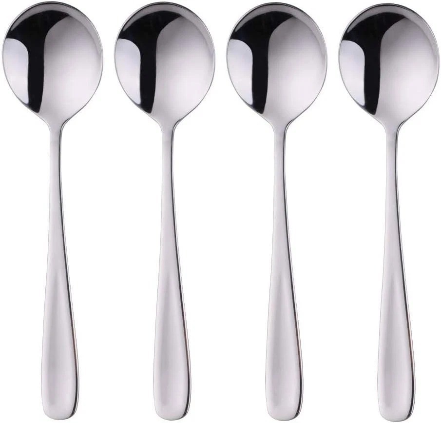 Soup Spoons Stainless Steel 7 Inch Set Of 4