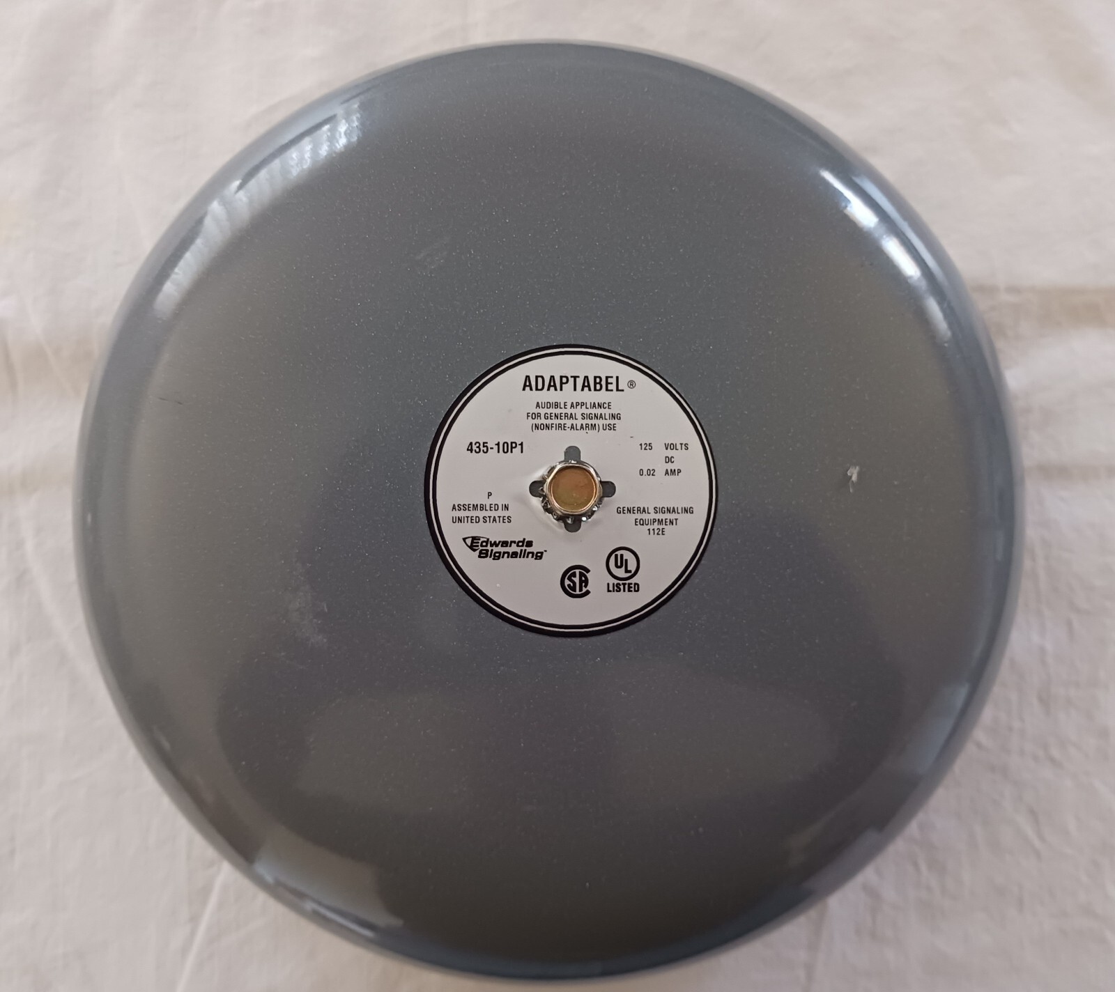 EDWARDS Adaptabell DC vibrating bell 10" 435-10P1. Gong. New in box. Ships Free.