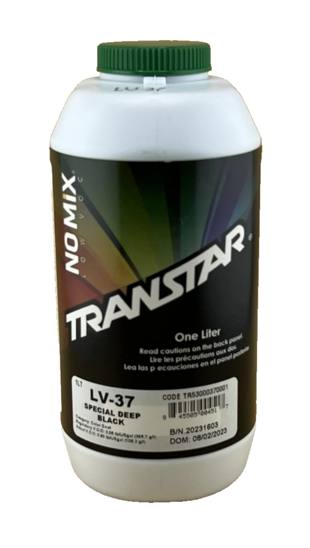 TRANSTAR LV-37 Special Deep Black - NO MIX paint toner - 1 LITER - FREE SHIPPING
