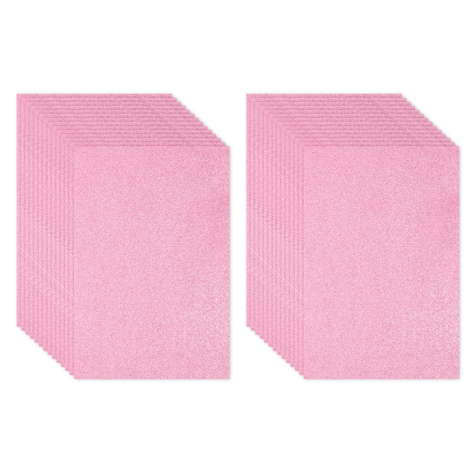30 Sheets 2mm Glitter Foam Sparkle Sheet EVA Paper, Pink