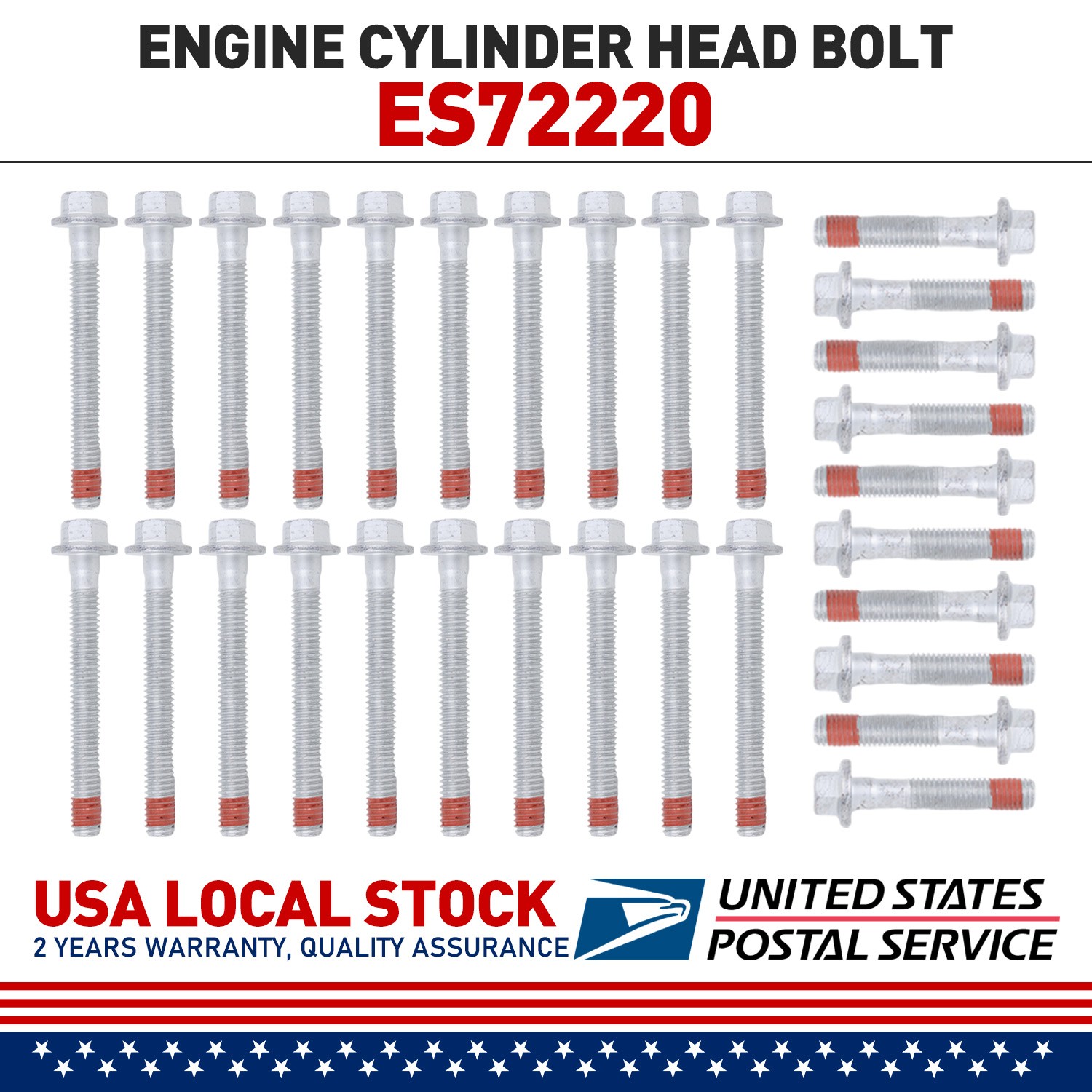 Head Bolts Set For 04-11 Cadillac Chevrolet GMC Buick 4.8L 5.3L 6.0L OHV ES72220