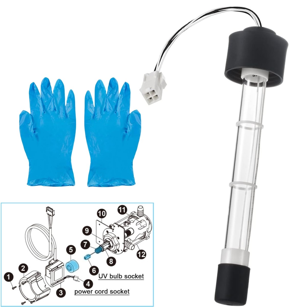 6472-841 Pool & Spa Bulb for Jacuzzi Sundance Spas ClearRay XL Hot Tub UV Bulb