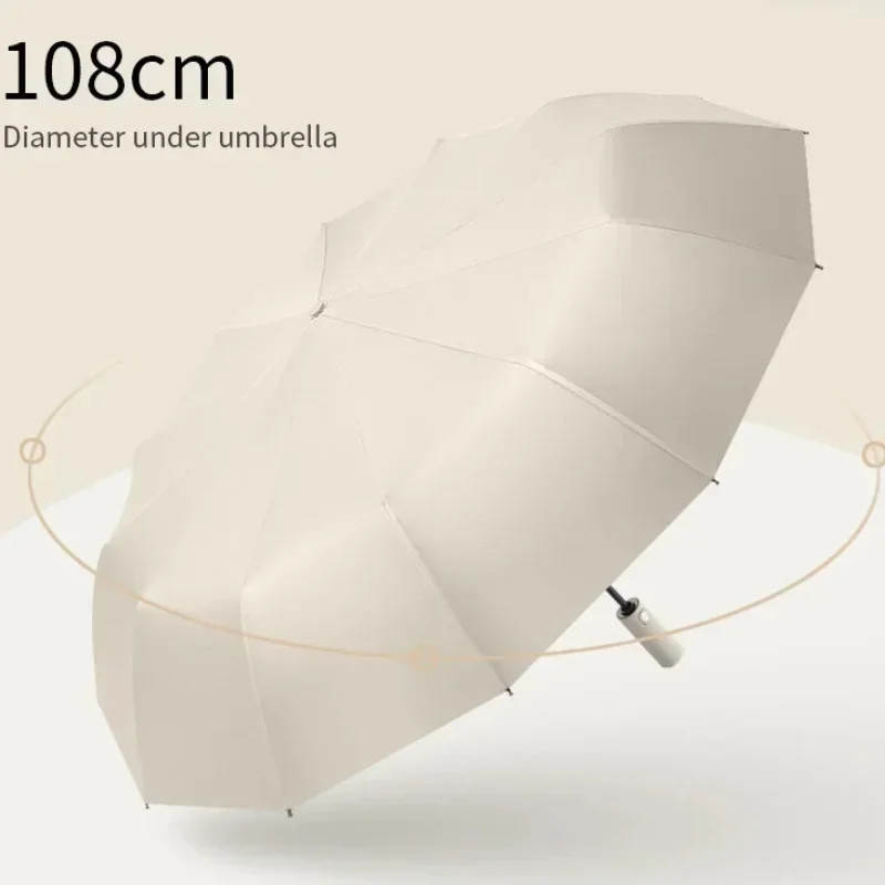 Large Umbrella  Bone Folding Fully Automatic Double Bone SPF 50 UV Protection