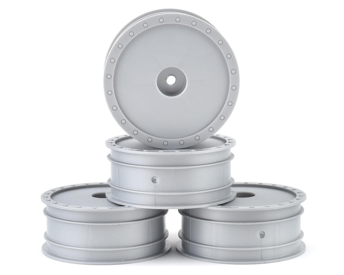 DE Racing "Borrego" 2.2 1/10 Buggy Front Wheels (Silver) (4) (B6/RB6)