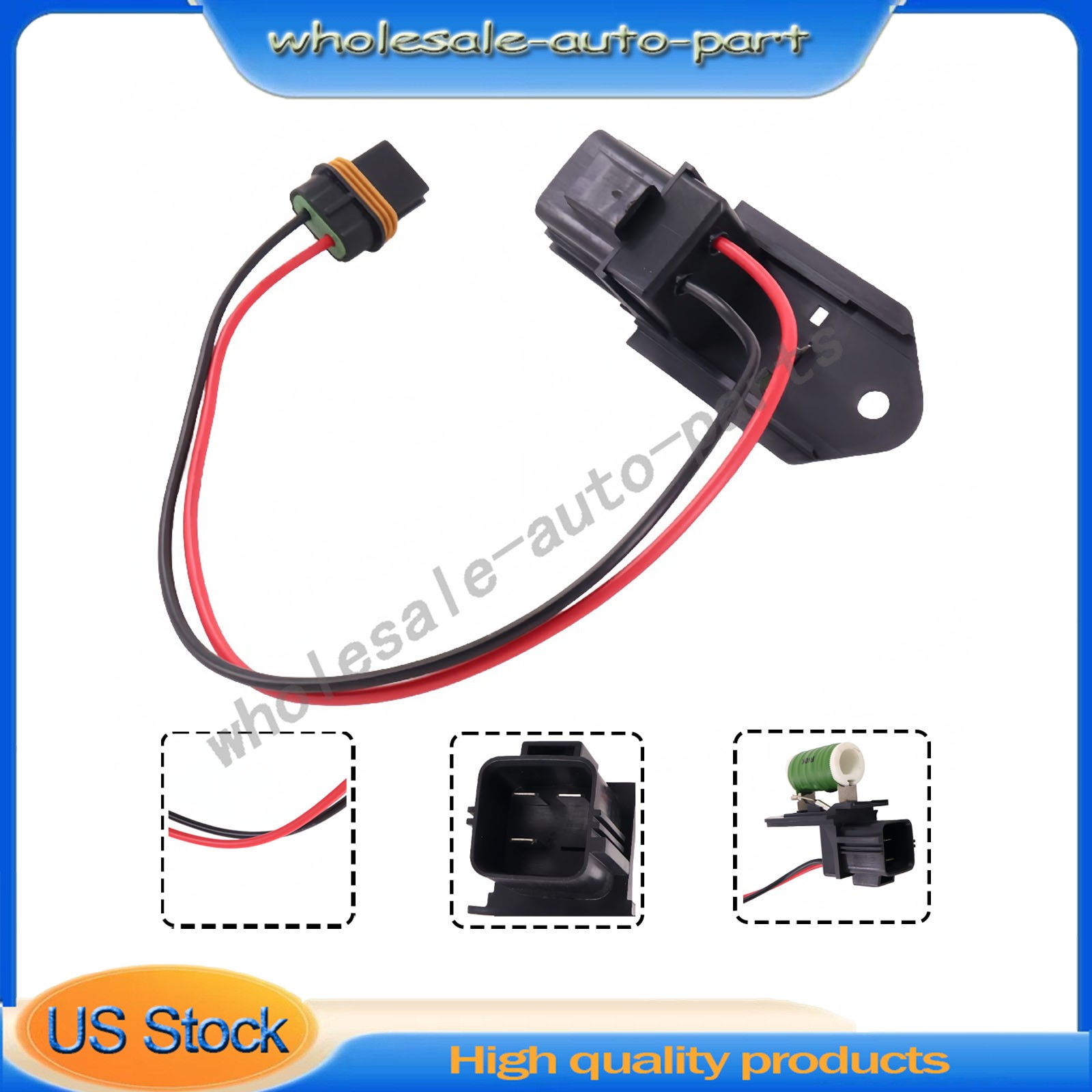 NEW For 2008-2012 Jeep wrangler Wiring Fan Motor 68026780AA US Stock