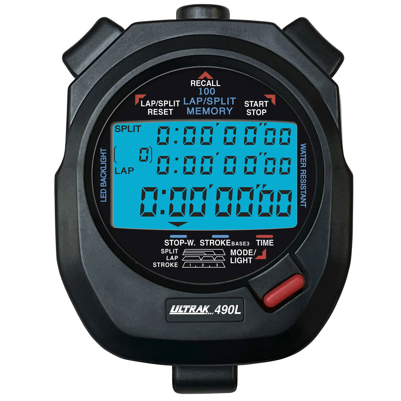 ULTRAK 490L Professional Stopwatch - 100 Lap Memory - NEW