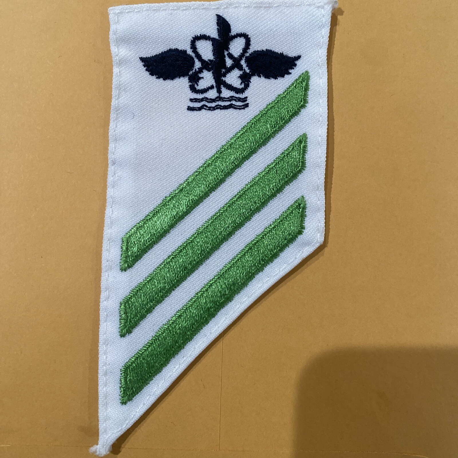 US NAVY RATING PATCH (AW) E-3 NAVAL AIRCREWMAN SUMMER DRESS WHITES