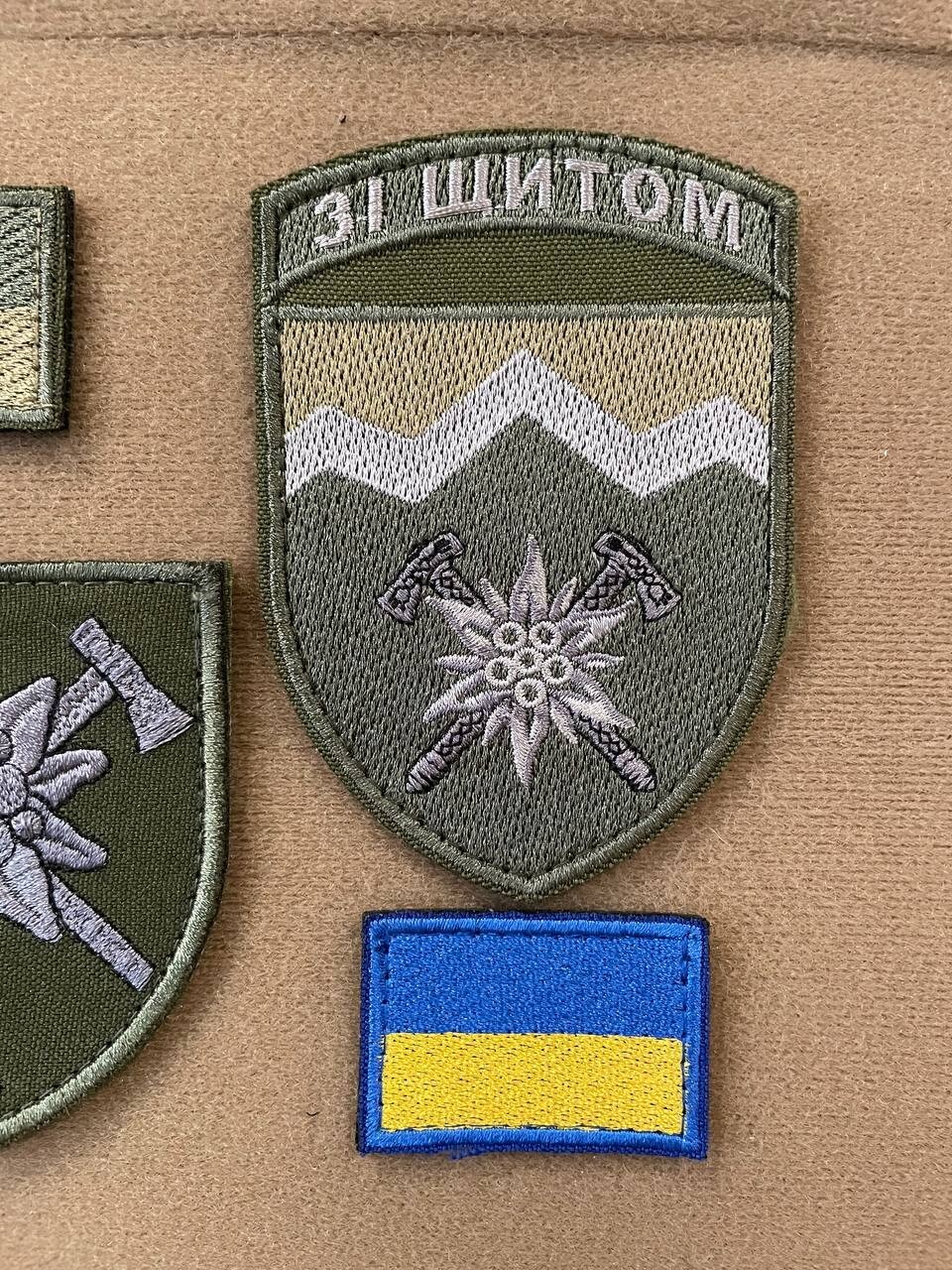 Ukrainian Morale Patch 10th Separate Mountain Assault Brigade Chevrons * 4 pcs