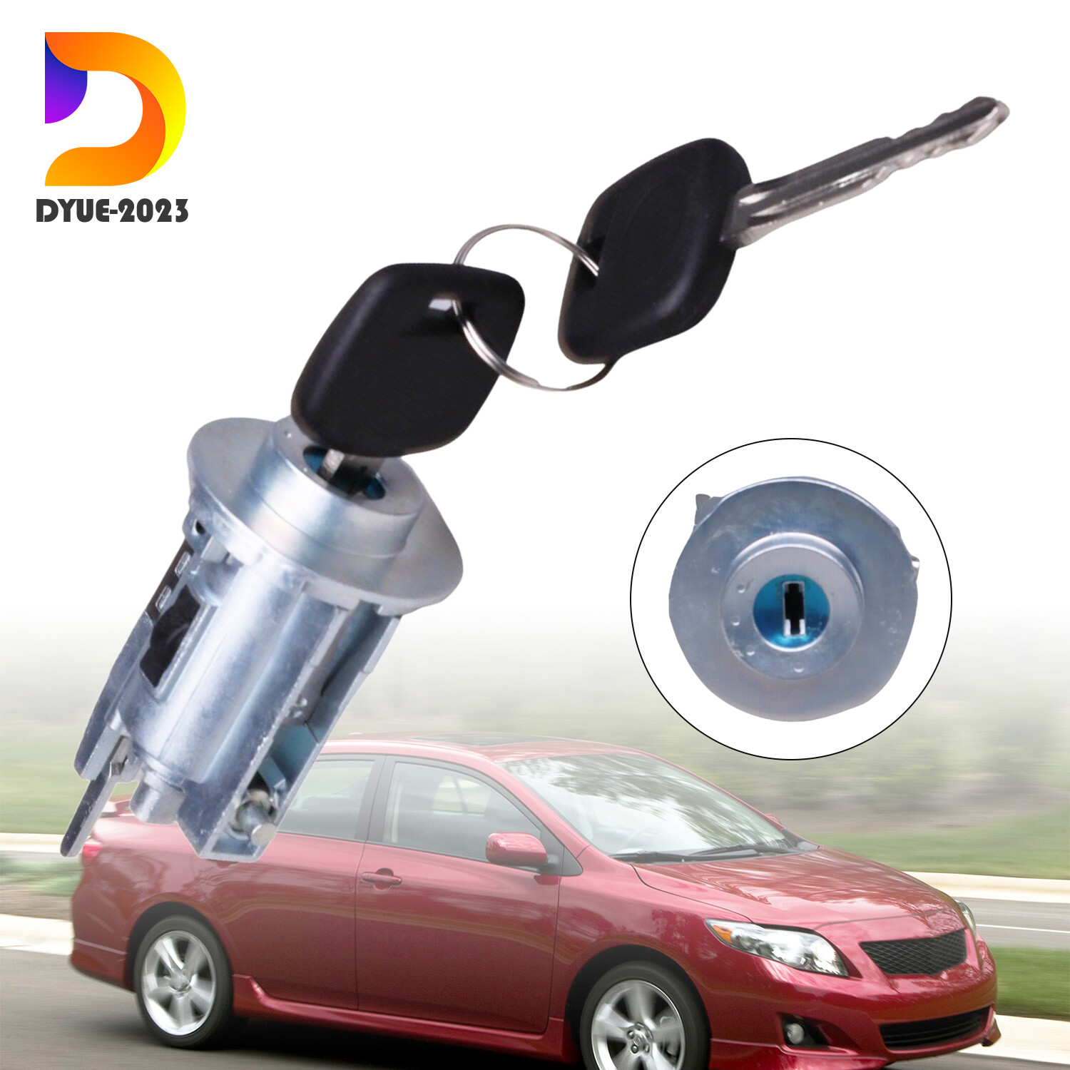 Ignition Switch Lock Cylinder for 03-08 Toyota Matrix 1.8L XRS Wagon 4-Door