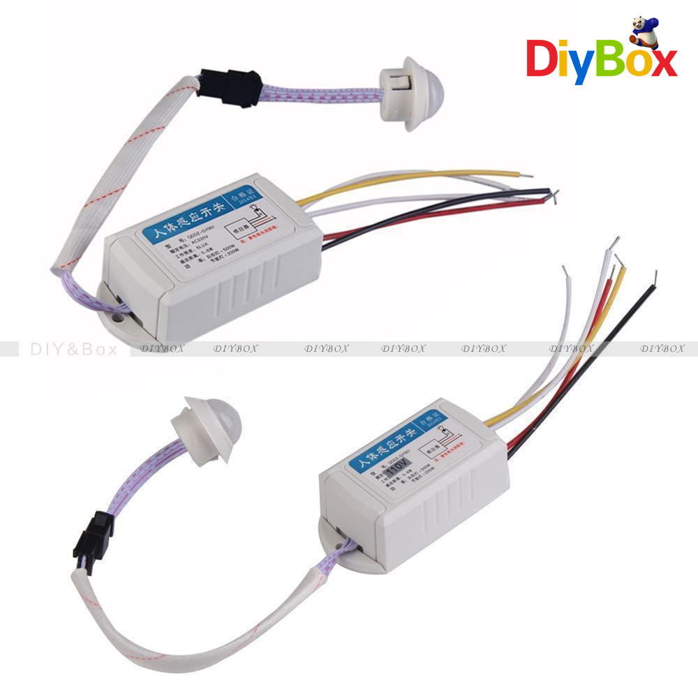 IR Infrared Body Motion Sensor Automatic Auto Light Lamp Control Switch 110/220V