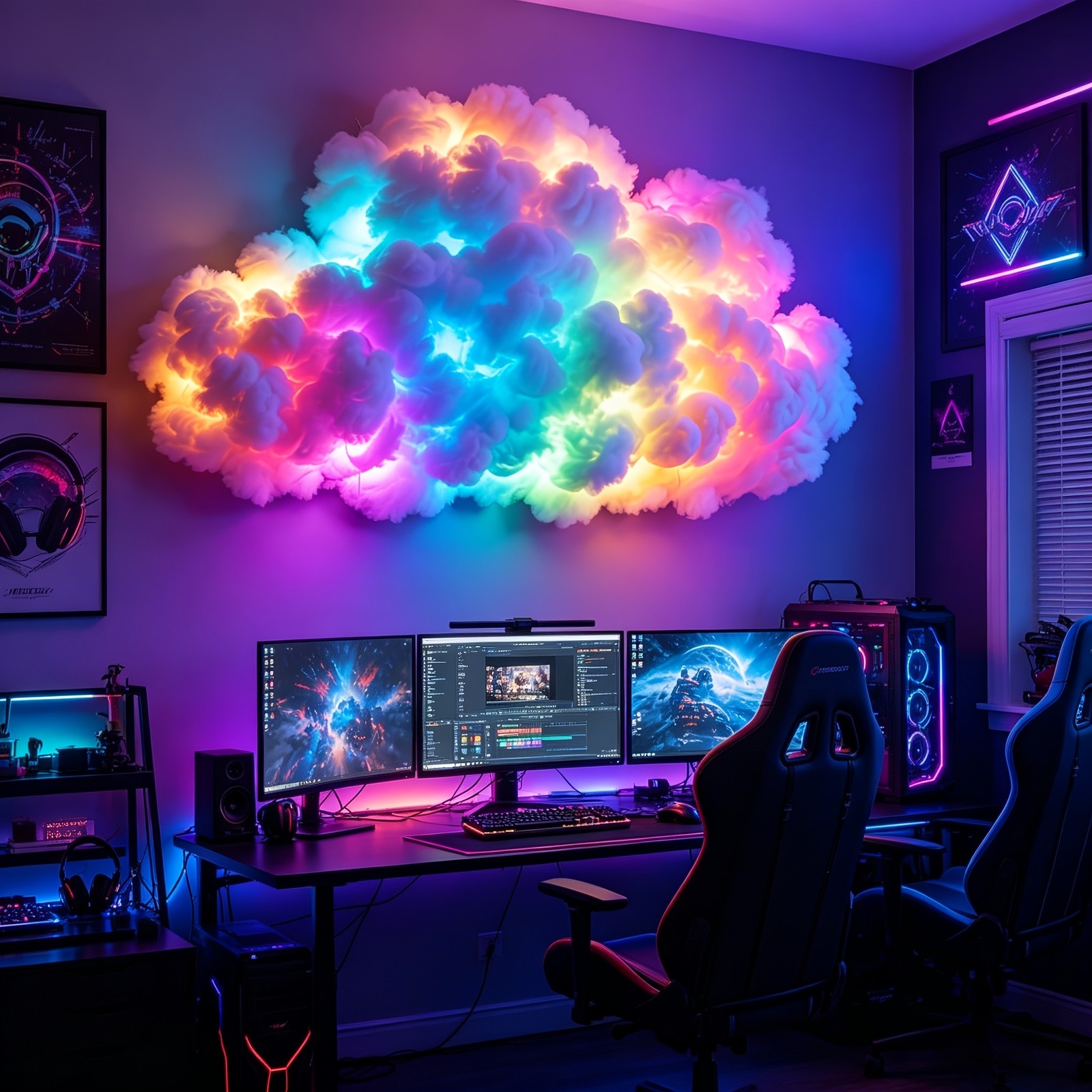 Thunder cloud Light Smart Light Supports Music Synch