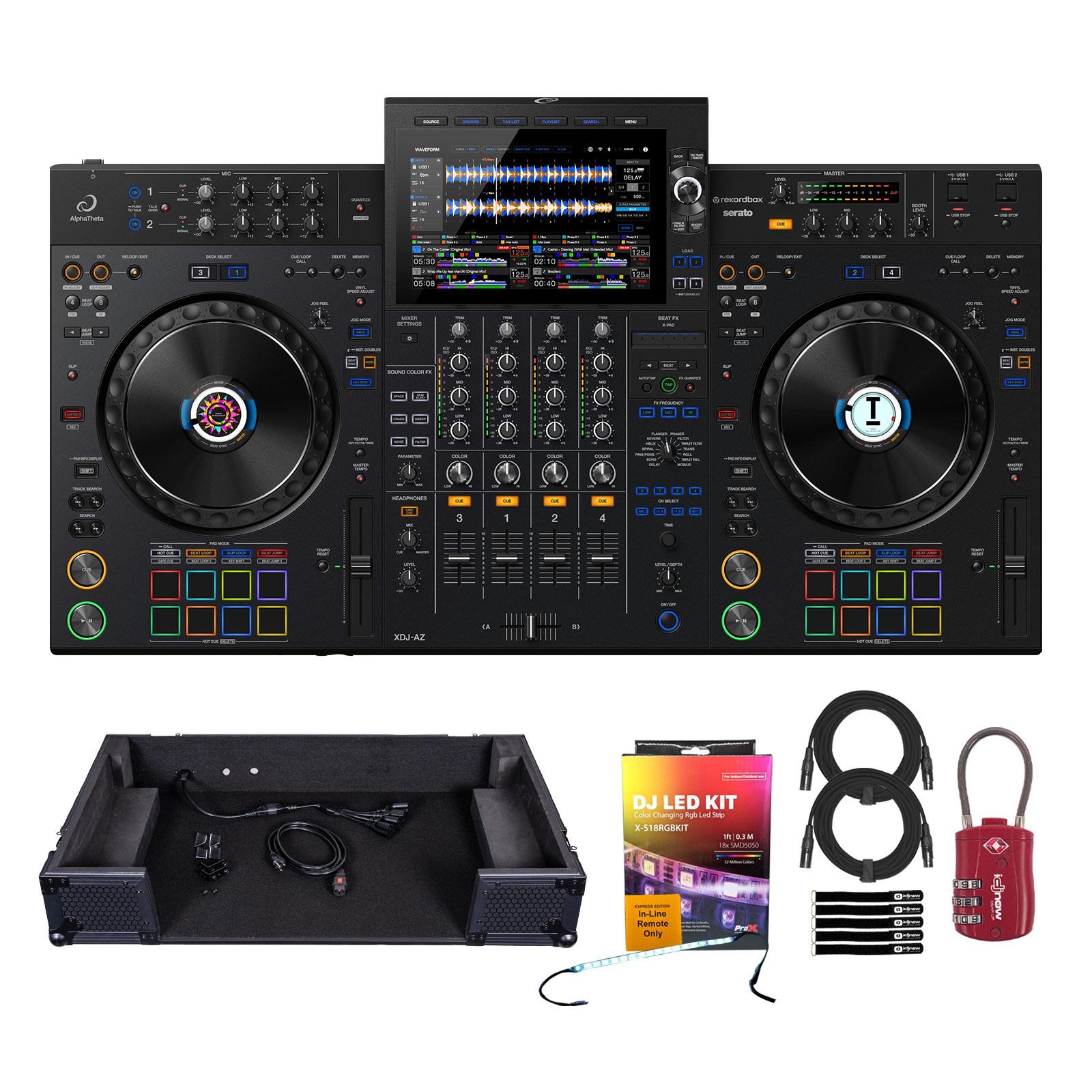 AlphaTheta XDJ-AZ All-in-One DJ System with Headliner Case Package