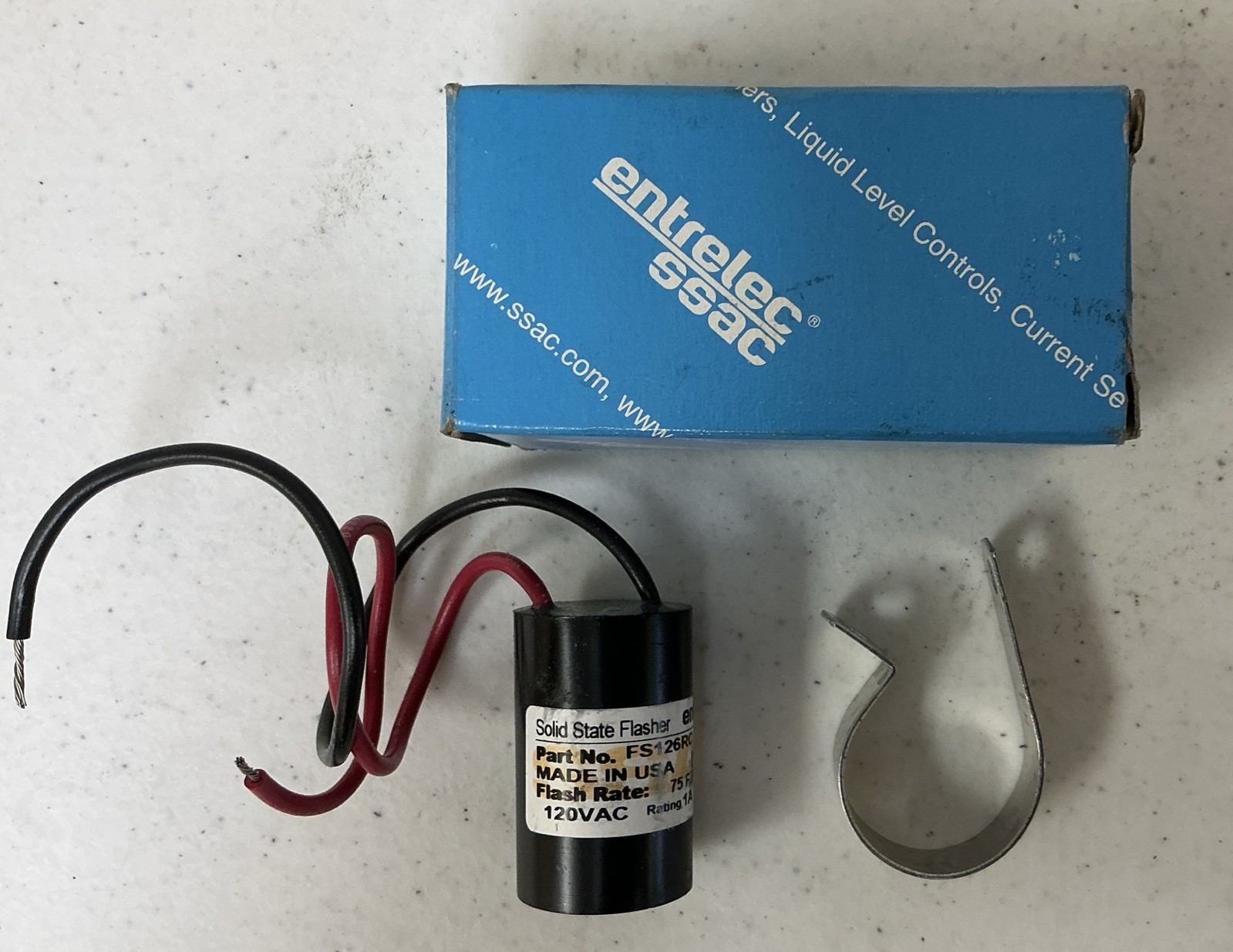 NEW ENTRELEC SSAC FS126RC SOLID STATE FLASHER MODULE, FREE SHIPPING
