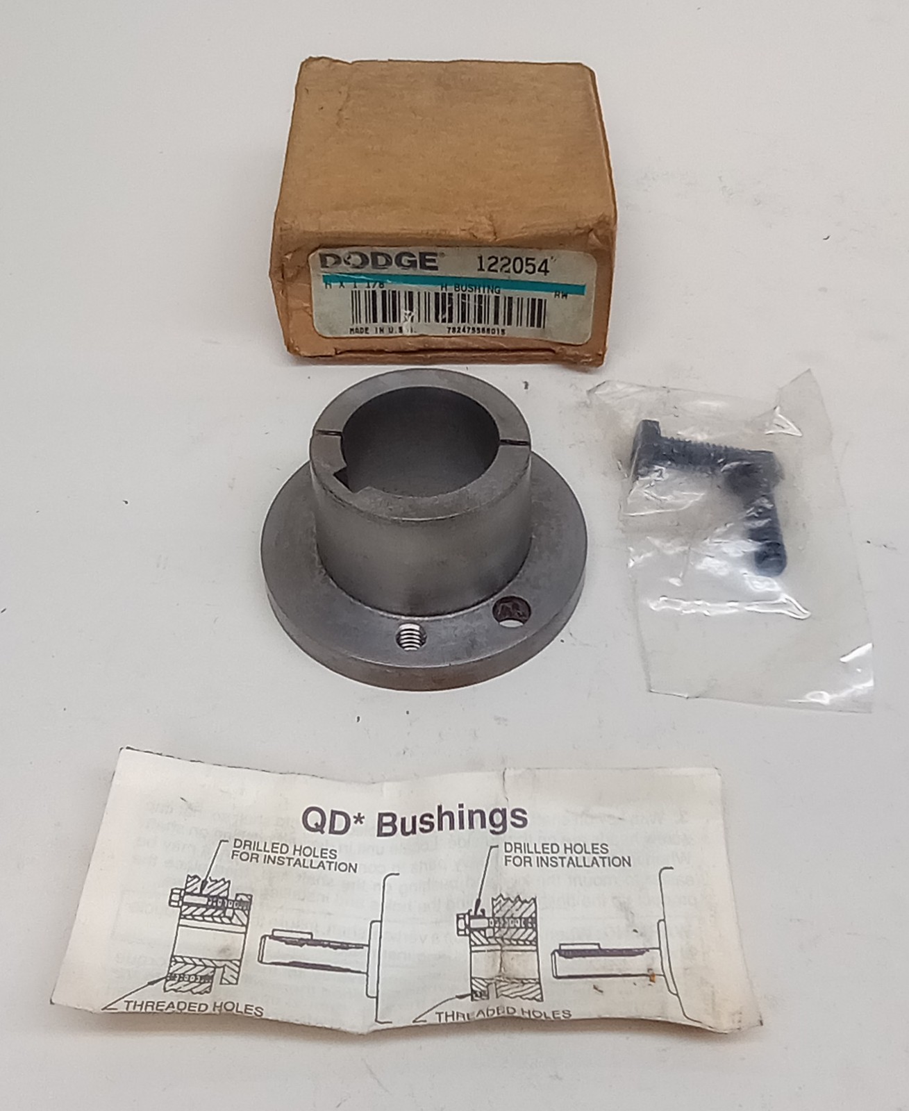 Dodge 122054 Quick Disconnect Bushing H X 1-1/8 KW