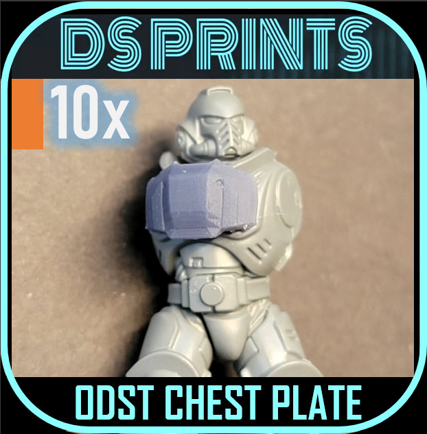 ODST CHEST ARMOR (10x) compatable with warhammer 40k Primaris or Guard
