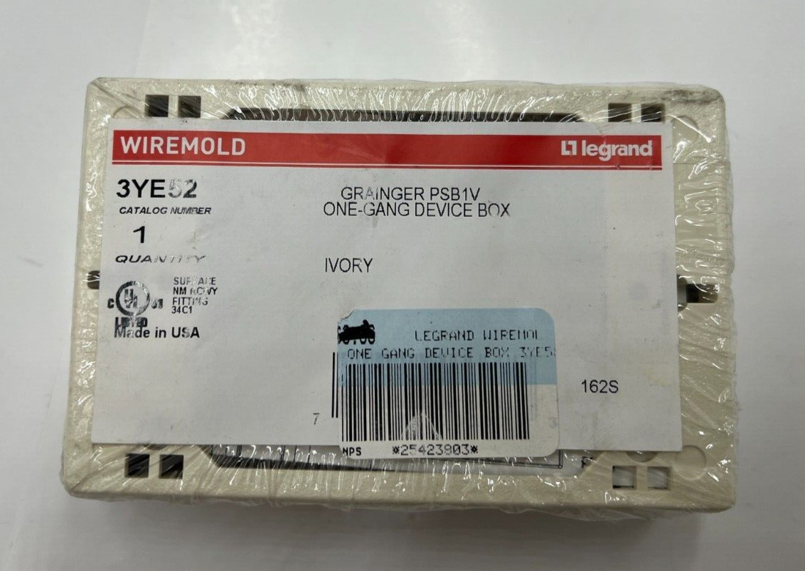 QTY 2 LEGRAND Genuine Power Box Ivory Box 3YE52 PSB1V