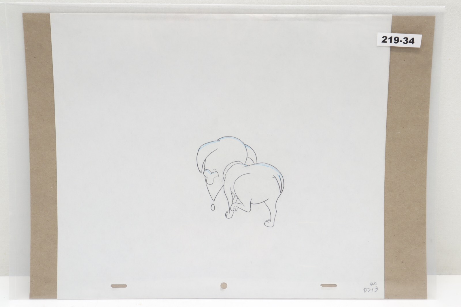 Family Dog Hand Drawn Animation Production Drawing Sketch Art (219-34)
