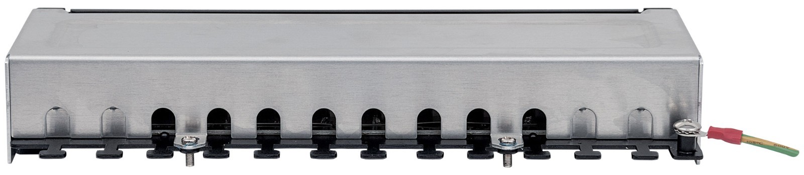 12-Port 1U Cat6 Unshielded Patch Panel, Top Entry Punch Down, Locking Function