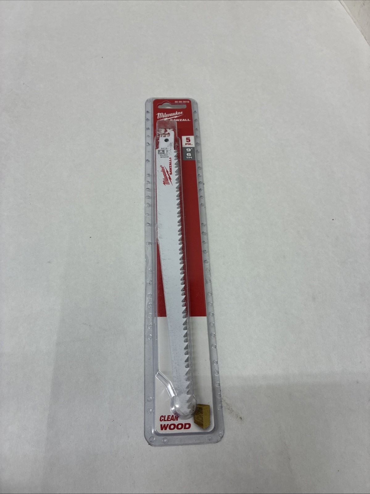 Milwaukee Tools 48-00-5016 SAWZALL Blades 9-inch Taper 6TPI 5pk