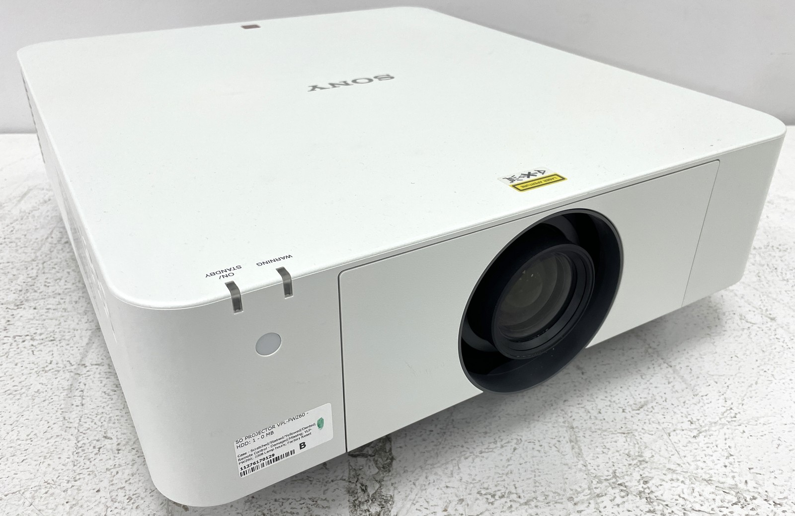 Sony VPL-FWZ60 WXGA 3LCD 5000 Lumens Laser Projector 1500-2499 Lamp Hours