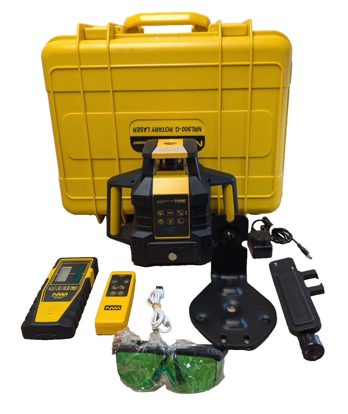 NWI NRL900-G Green Beam Self Leveling Rotary Laser Level W/ Case & Accessories!