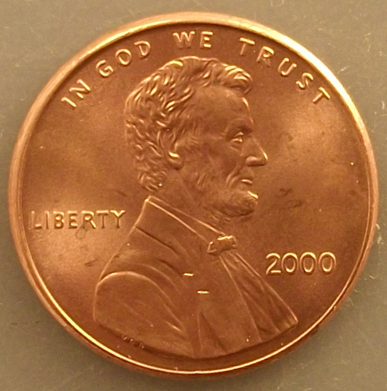 2000-P Lincoln Memorial Cent Uncirculated BU Red Penny Nice Coin Free Shipping