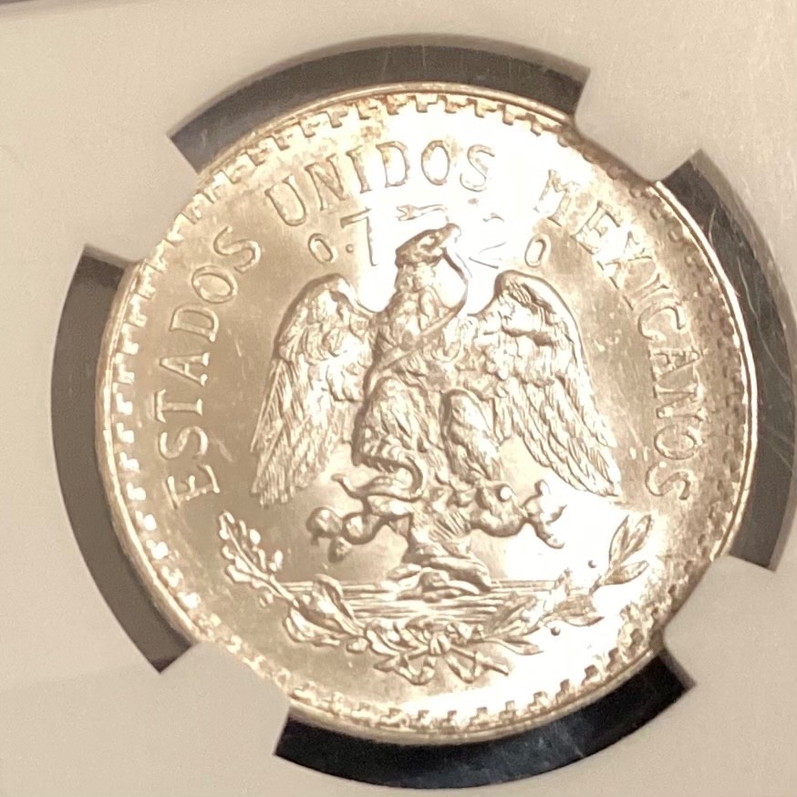 1932 Mexico One Silver Peso NGC MS 66 - GEM UNCIRCULATED