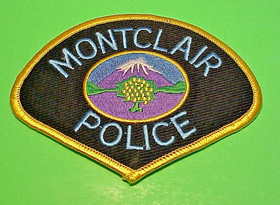 MONTCLAIR CALIFORNIA  CA  ( YELLOW BORDER )  3 1/2" x 4 3/4"  POLICE PATCH