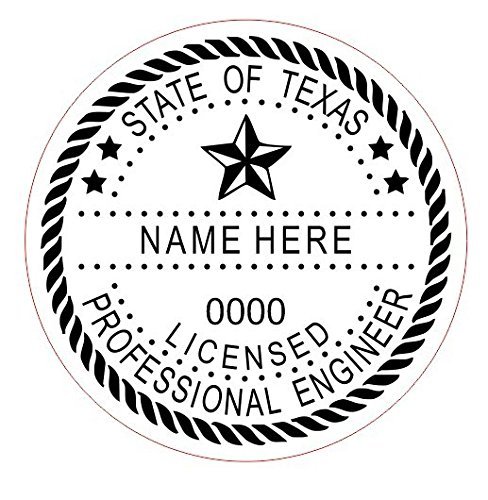 State of Texas|Customized Professional Self-Inking Round Engineer Stamp