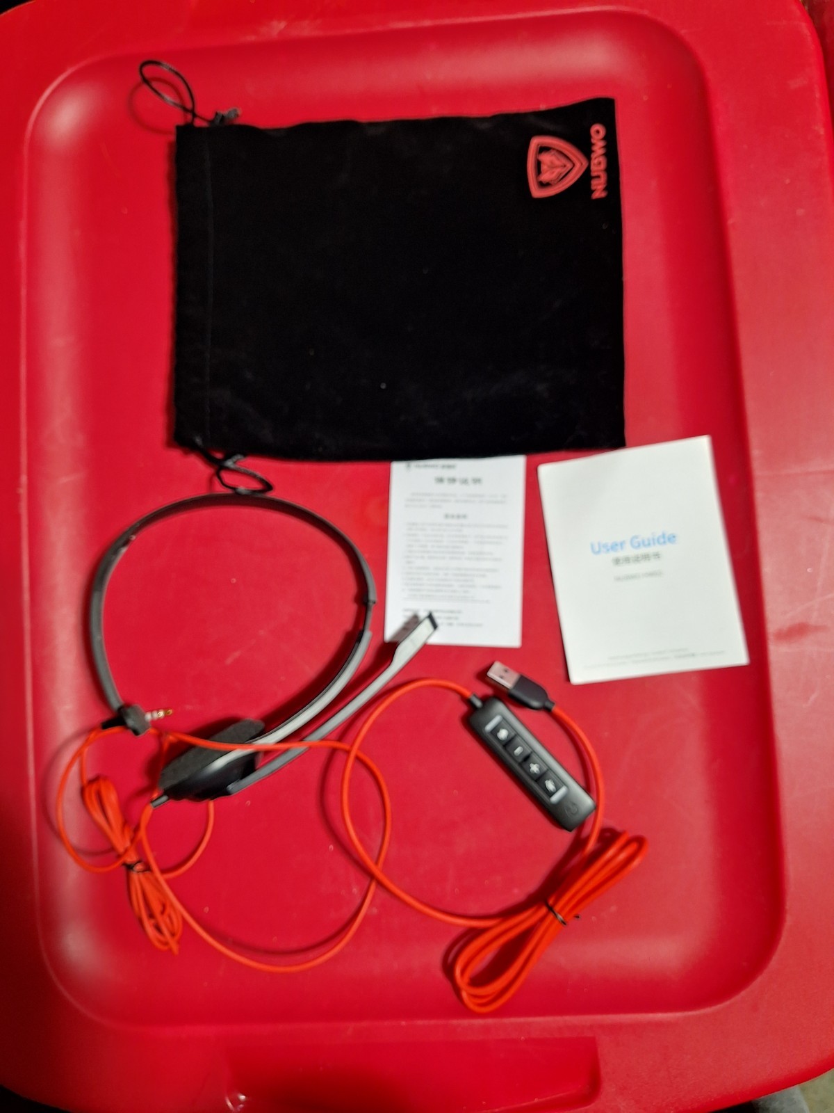 NUBWO HW02 USB Headset with Microphone, Work Headset with Mic & in-line Control