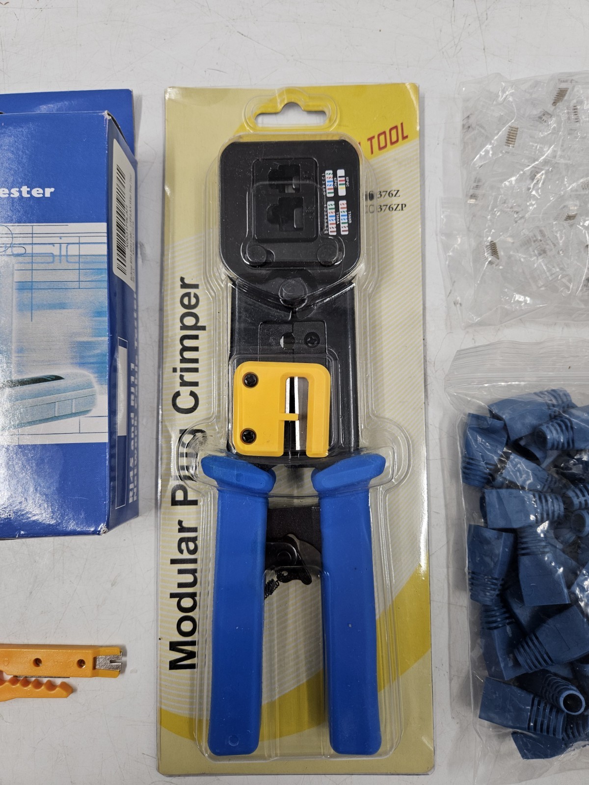 RJ45 Modular Plug Crimper w/ Network Cable Tester Tool Kit *NEW* - EB-18463