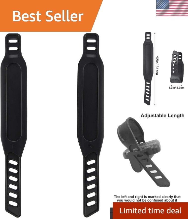 Heavy Duty Nylon Pedal Straps for Exercise Bikes - Easy Installation