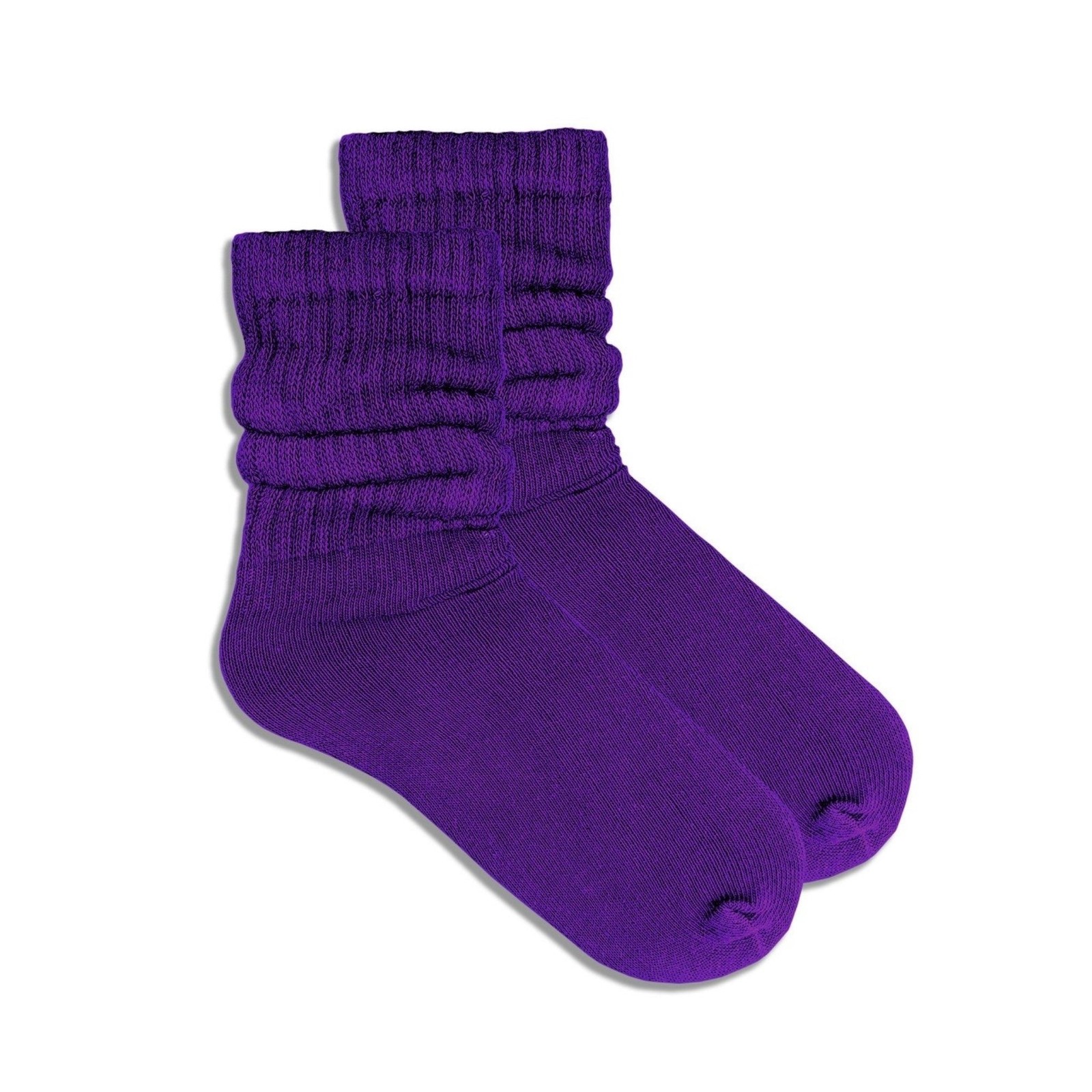 Purple Slouch Socks (Adult Medium)