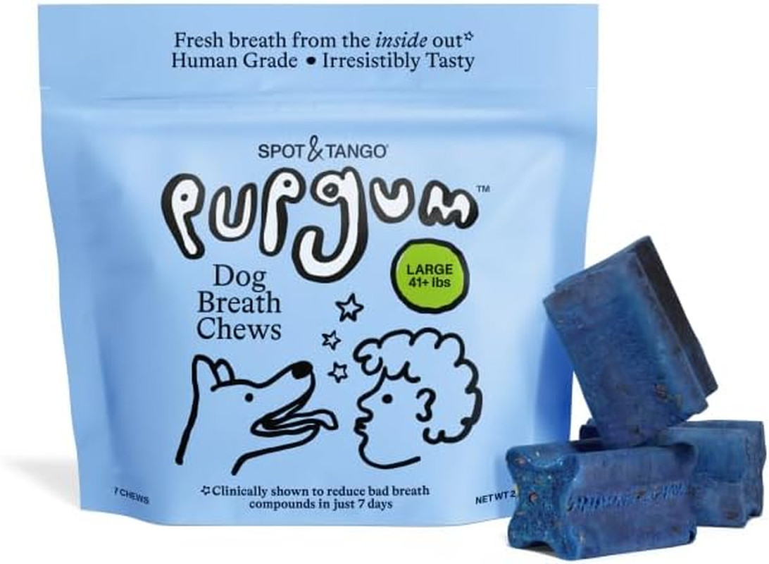 Pupgum Dog Dental Chews for Fresh Breath & Teeth Cleaning – Clinically Proven Pl