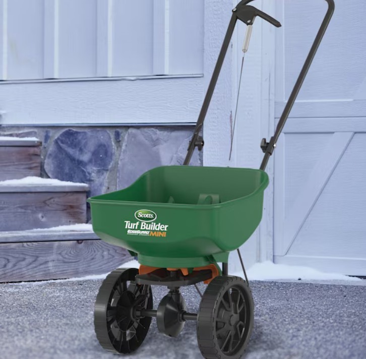 Scotts Turf Builder EdgeGuard Mini Broadcast Spreader 15-lb Capacity Compatible