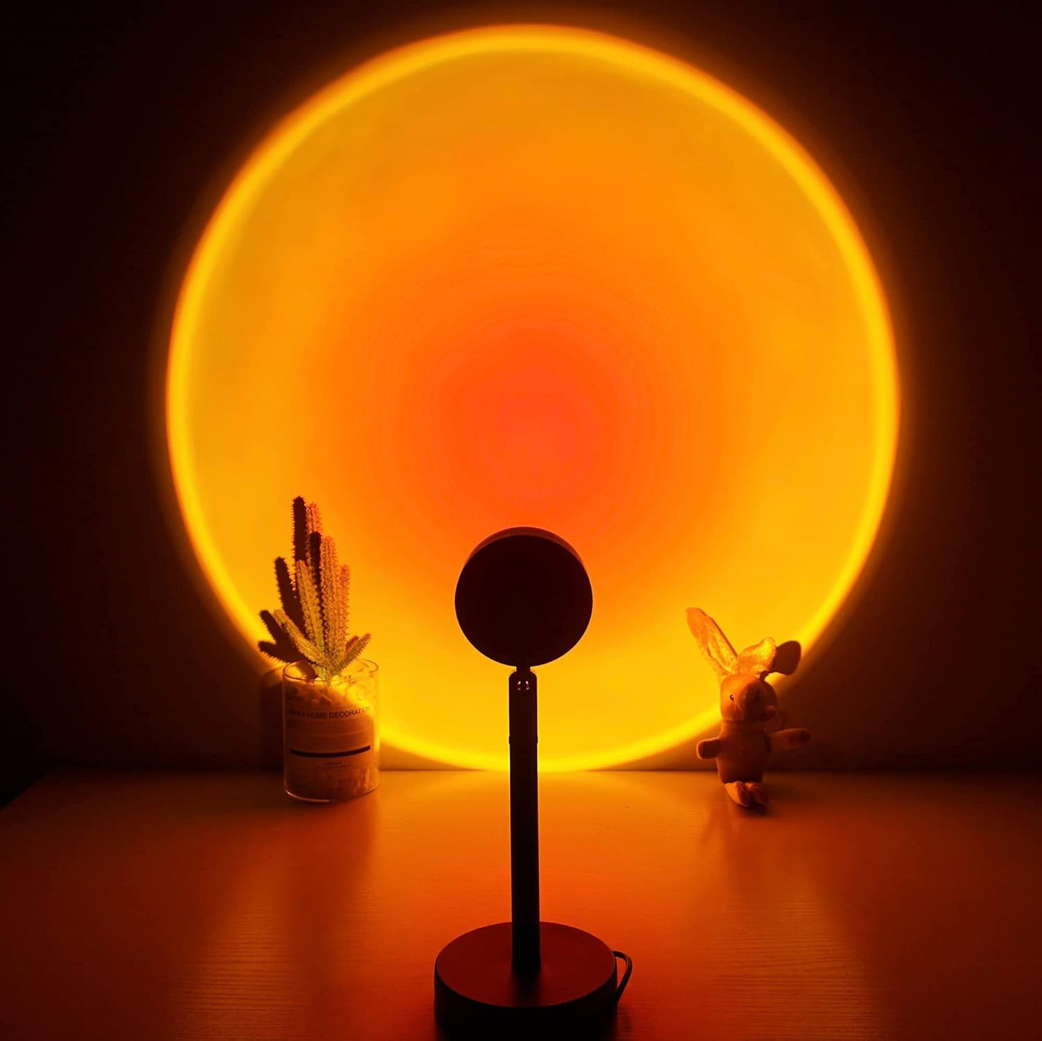 CORATED Sunset Lamp, Projector Light 180 Degree Rotation Sunset-Red