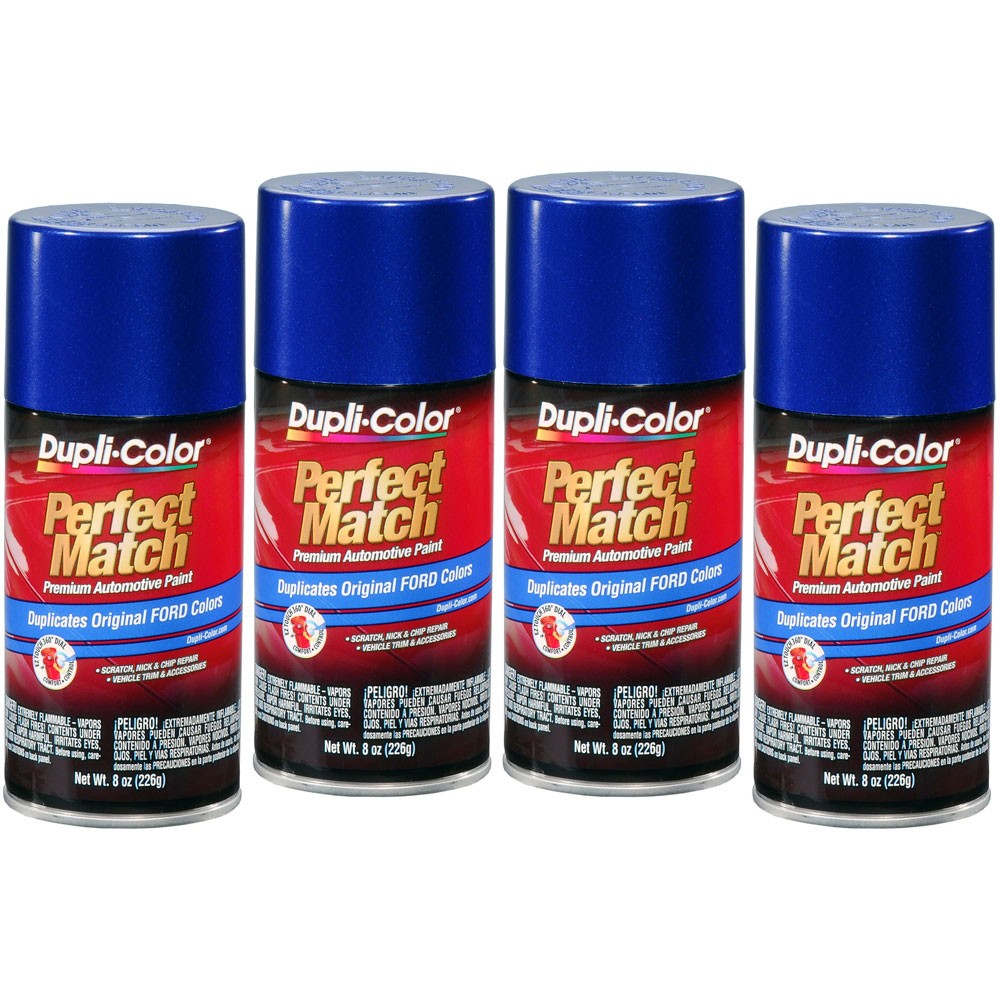 Duplicolor BFM0378 (4-Pack), Aerosol Paint for Ford SN, Sonic Blue Pearl