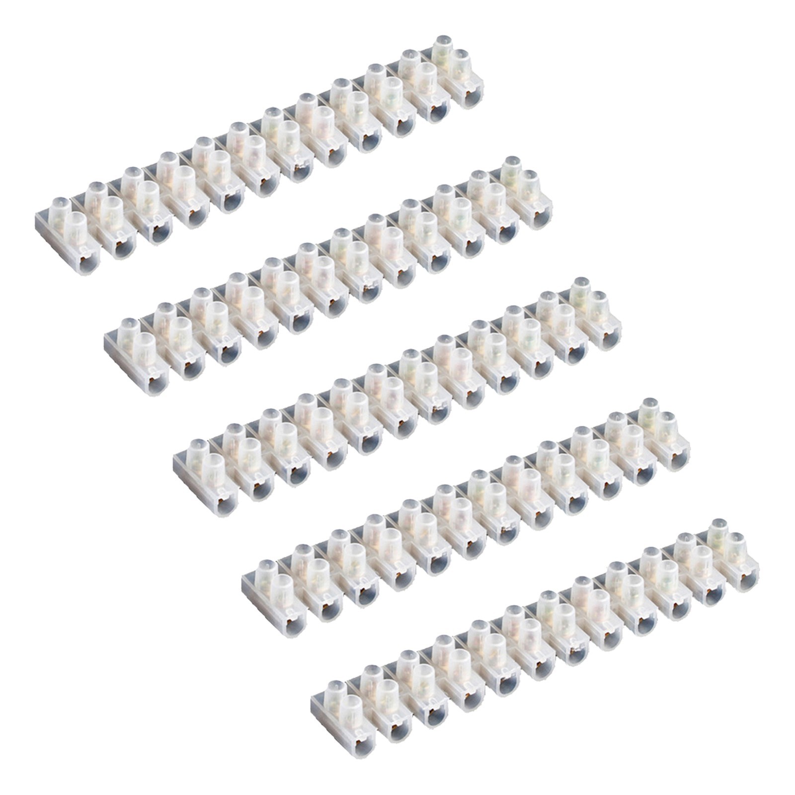 for versatile Connection Solution 5 Pack of White PE 12 Pin Lustre Terminal